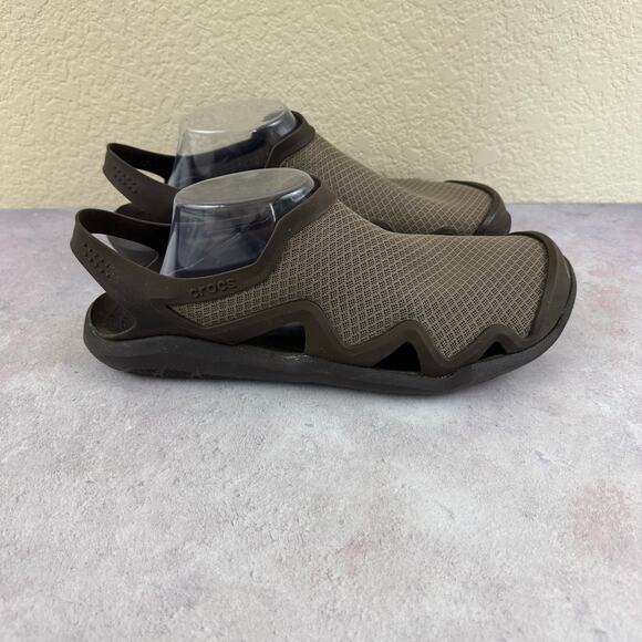 Crocs Swiftwater Mesh Wave Mens 10 Sandals Slip On Shoes Water Fishing 205701 main image 8